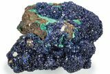 Sparkling Azurite and Malachite Crystal Association - China #217622-1